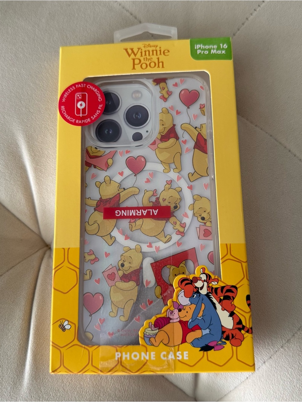 Disney Winnie the Pooh Clear Phone Case — Yellow & Red Accents